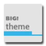 Logo of White ICS for BIG! caller ID android Application 